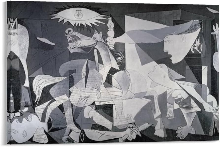 Amazon.co.jp: パブロ・ピカソゲルニカ絵画 インテリア アートポスター
