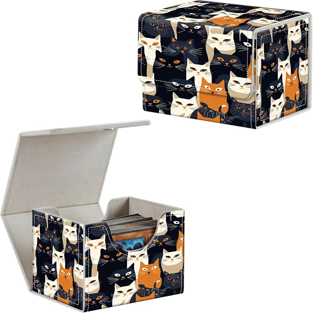 Amazon.co.jp: HEAKIERG 猫カードデッキボックスオーガナイザー 100枚