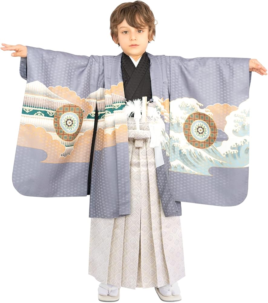Amazon | [KYOETSU] [キョウエツ] 七五三 男の子 5歳 着物 袴 セット