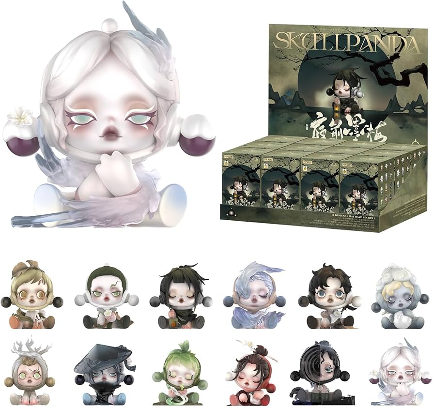 Amazon.com: POP MART SKULLPANDA The Ink Plum Blossom Series