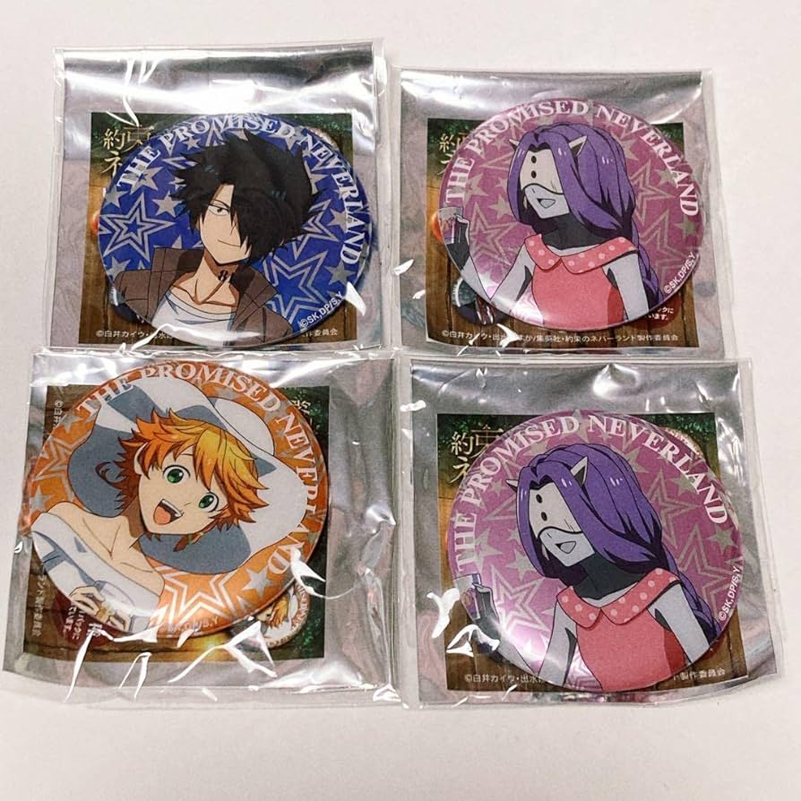 Amazon | 約ネバ 約束のネバーランド 缶バッジ エマ レイ ムジカ