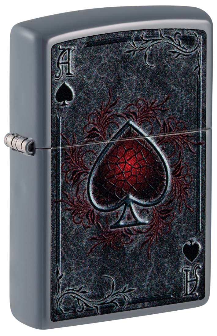 Amazon.com: Zippo Lighter: Ace of Spades - Flat Grey 81408