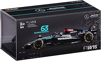 Amazon.com: Bburago 1:43 Scale 2024 Formula Race Mercedes W15