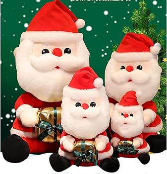 Amazon｜クリスマス サンタさん 可愛い ぬいぐるみ 癒し 寝添え 女の子