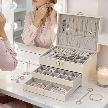 Amazon｜Yoobao アクセサリーケース おしゃれ 引き出しジュエリー