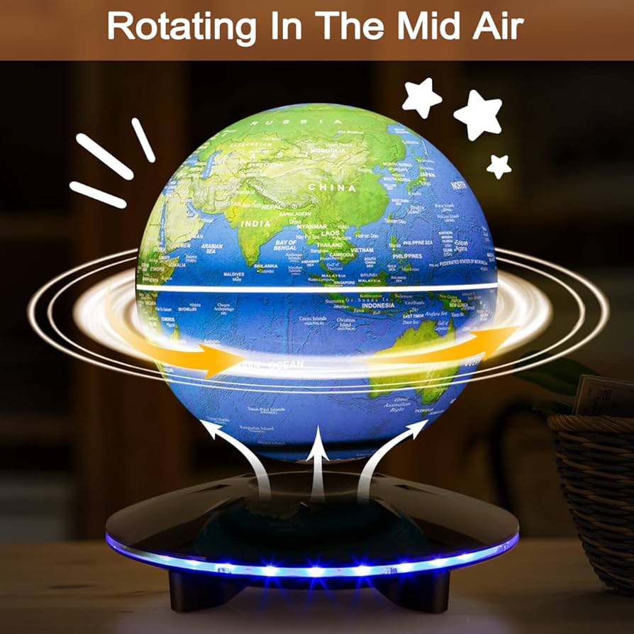 Amazon.co.jp: Vnemofey 地球儀 フローティンググローブ、LEDライト