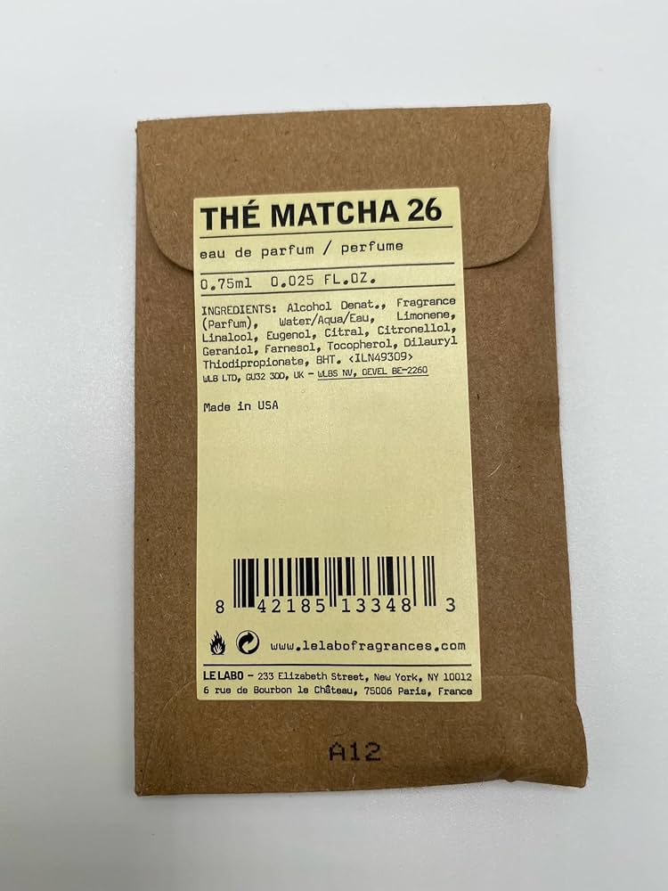 Amazon.com : Le Labo THE MATCHA 26 eau de parfum 0.75 ml/0.025 fl
