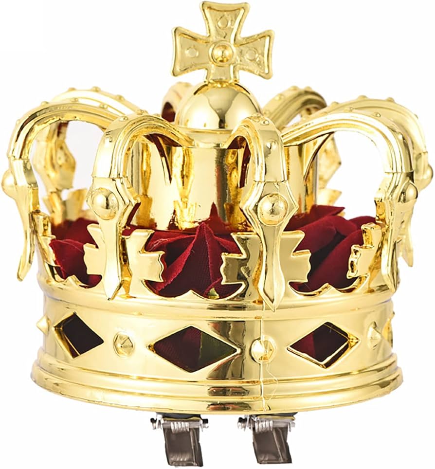 Amazon.co.jp: 王冠 髪飾り ミニサイズ おうかん クリップ 超軽量