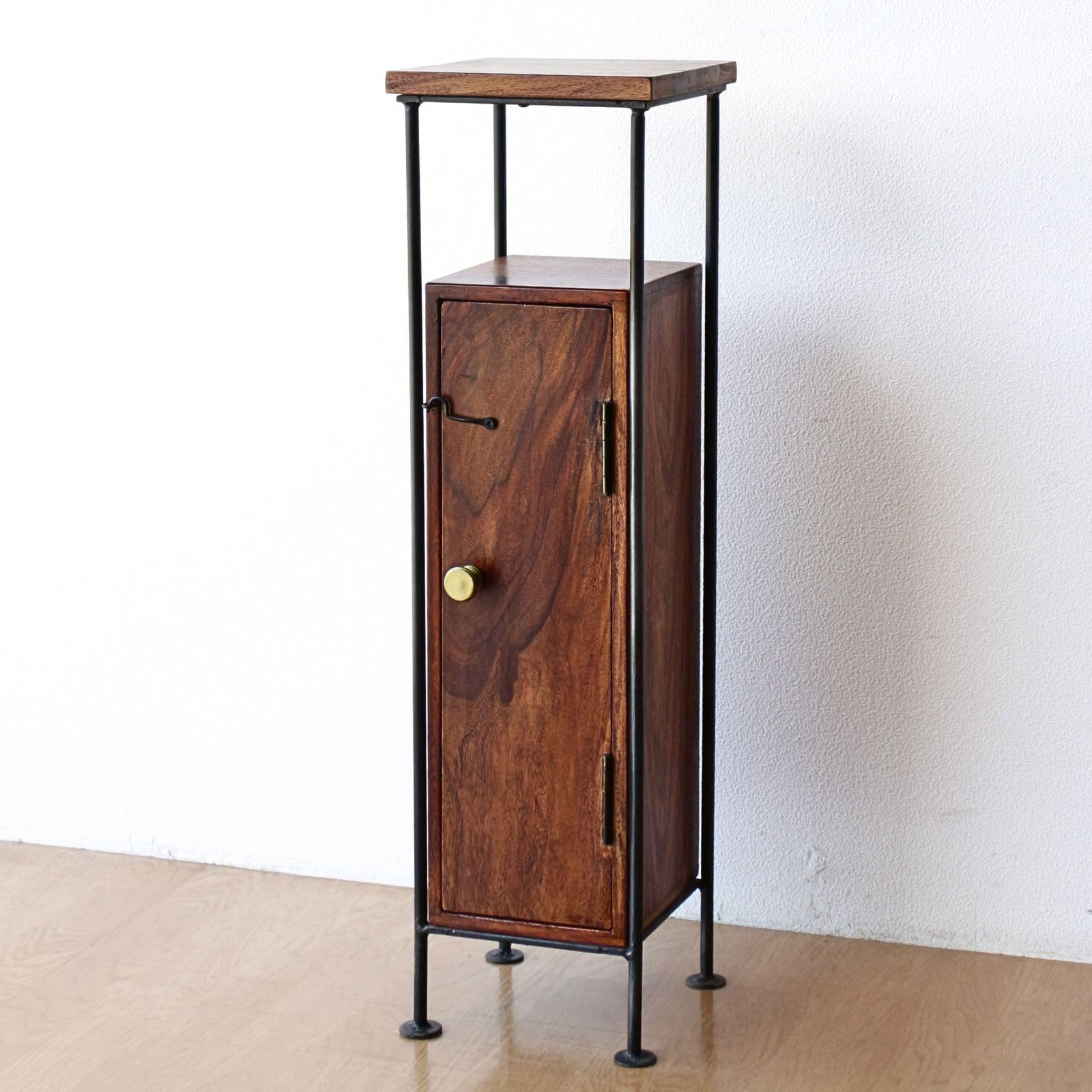 Amazon｜キャビネット スリム ラック 木製 すきま収納 幅20cm トイレ