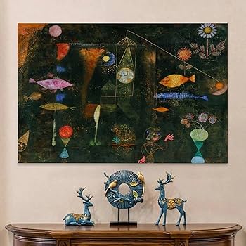 Amazon.co.jp: パウル・クレー 魚の魔法のポスター 1925年にパウル