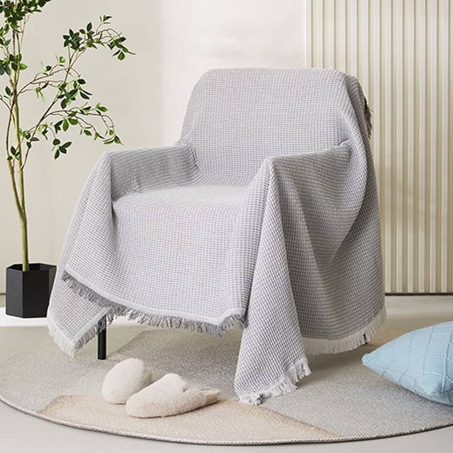 Amazon｜マルチカバー 北欧風 ソファーカバー おしゃれ グレー