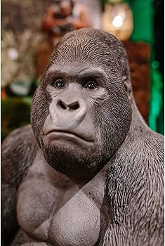 Amazon.co.jp: KARE カレ 正規品 オブジェ モンキー ゴリラ XL 黒 置物