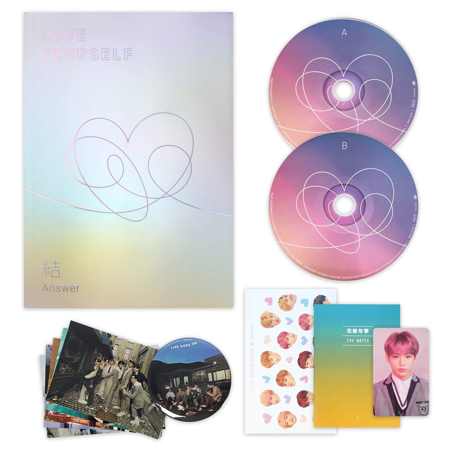 LOVE YOURSELF 結 ANSWER [ L ver. ] BTS Album 2CD + Photobook +