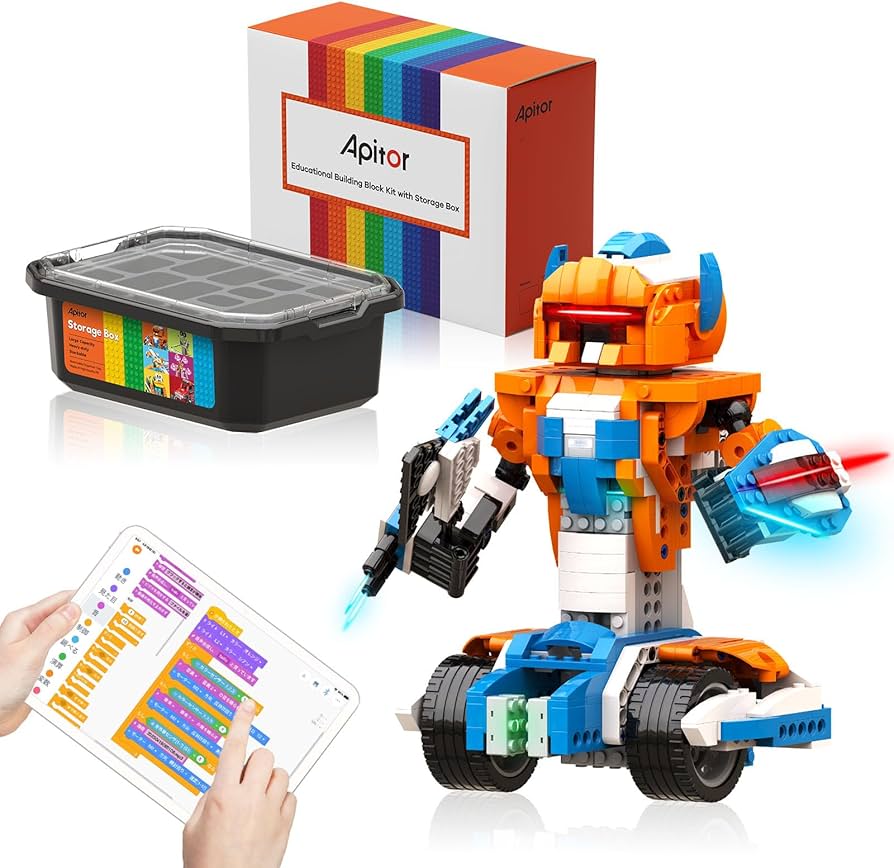 Amazon | [Apitor] Robot X 収納型 プログラミング ロボット 子供の