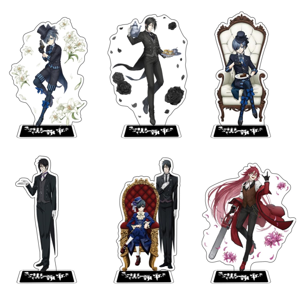 Amazon.co.jp: HUNIY 黒執事 置物 アクリルスタンド セバスチャン