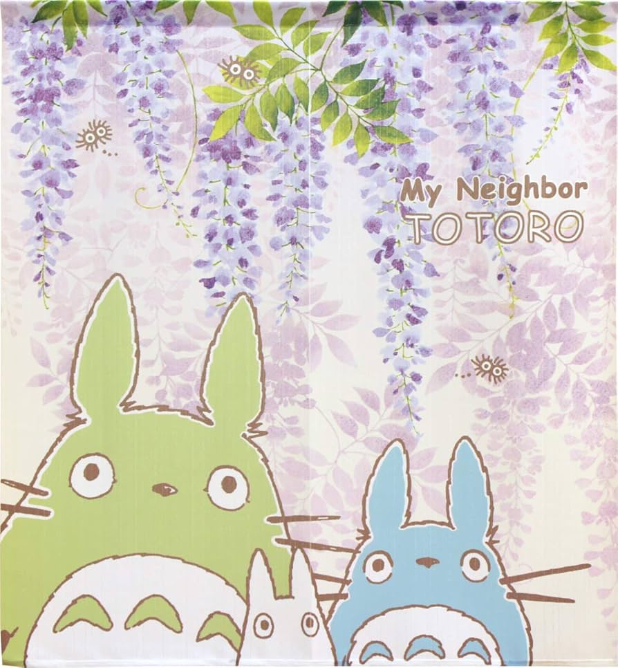 Amazon｜となりのトトロ のれん タペストリー 幅85×丈90cm 藤トトロ
