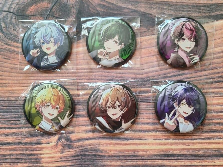 Amazon.co.jp: SIXFONIA シクフォニ 10万人記念 缶バッジ 6種セット