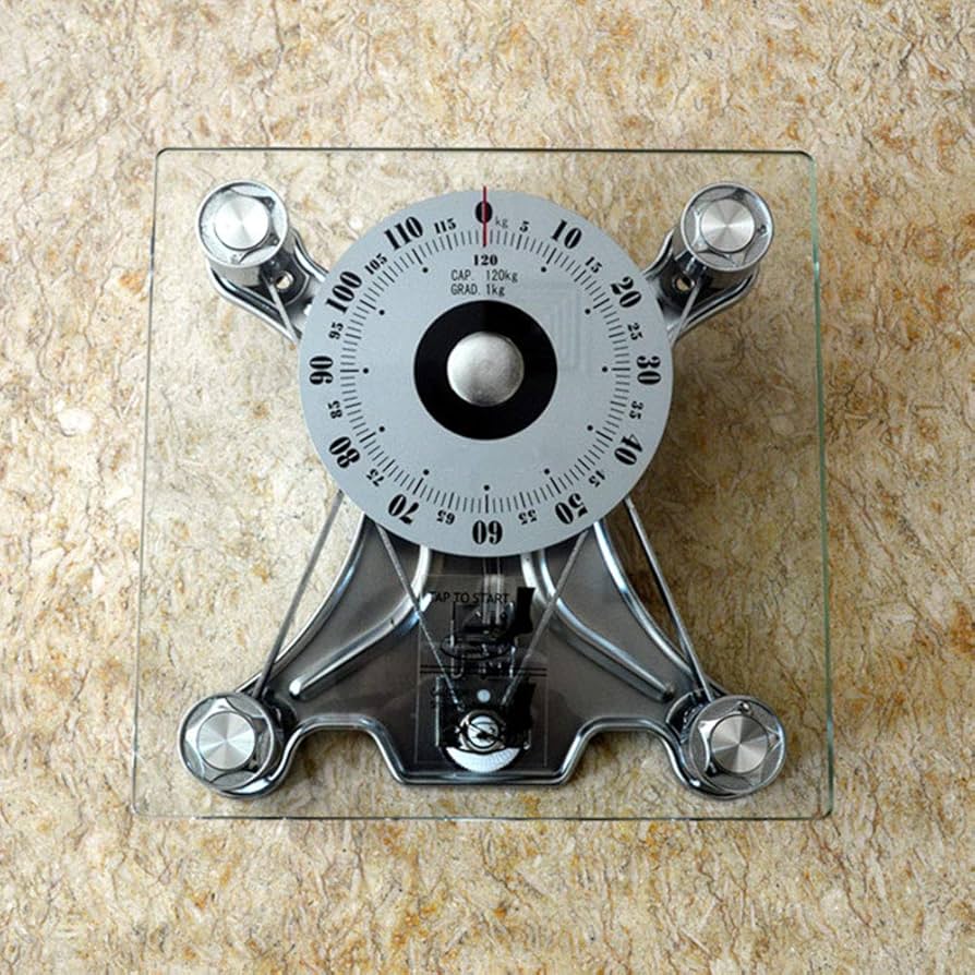 Amazon.co.jp : アナログ体重計、体重計、ガラス透明、健康的な春の