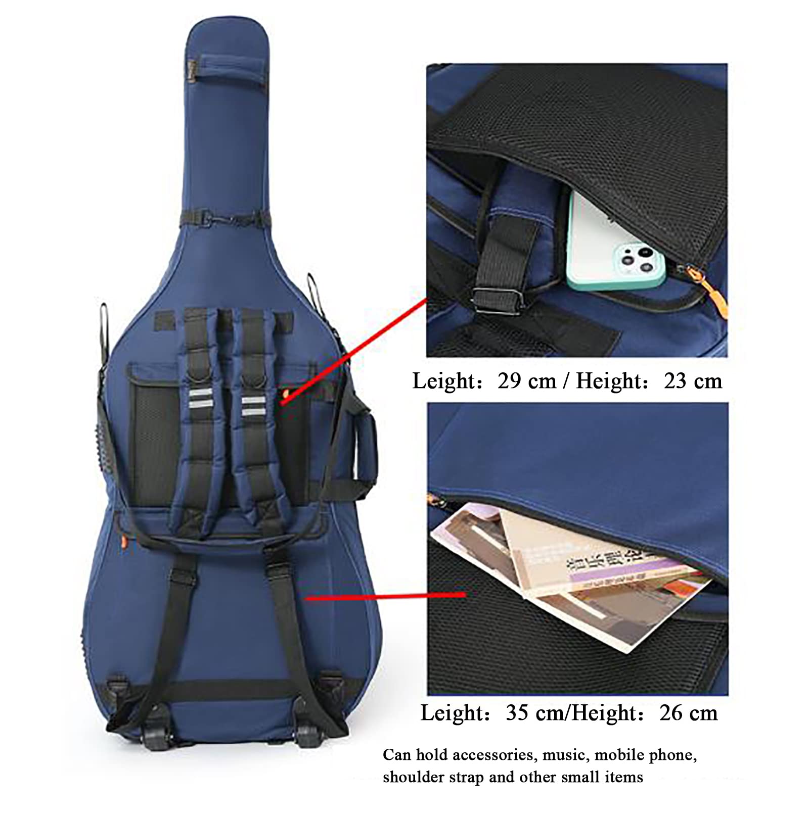 Amazon | フルサイズのチェロソフトケースインストルメントバッグ