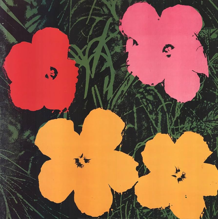 Amazon.co.jp: Andy Warhol-Flowers (Lg)-1993 Poster : ホーム＆キッチン