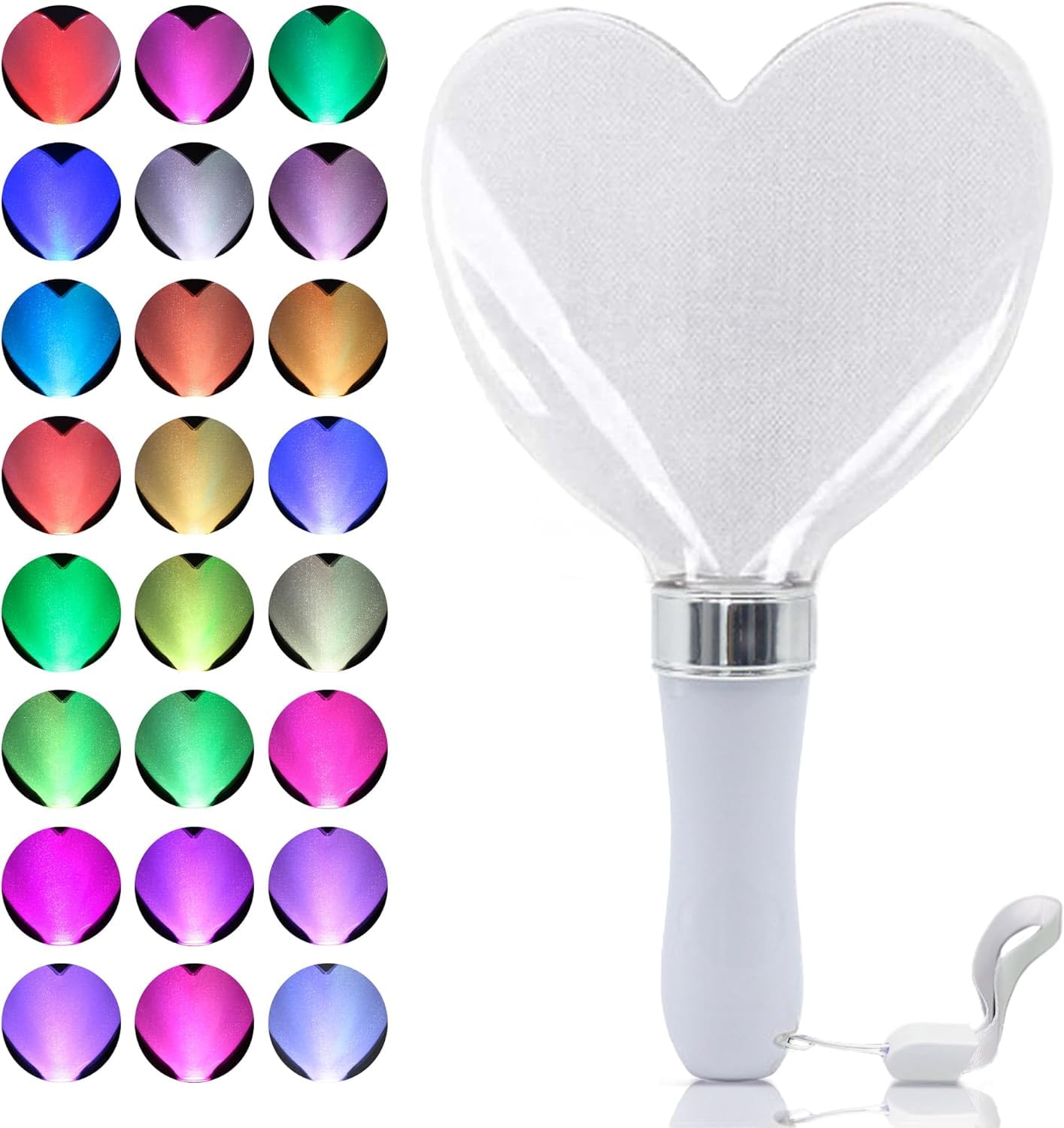 Amazon.co.jp: ペンライト コンサート 星/ハート型 カラーチェンジ 24