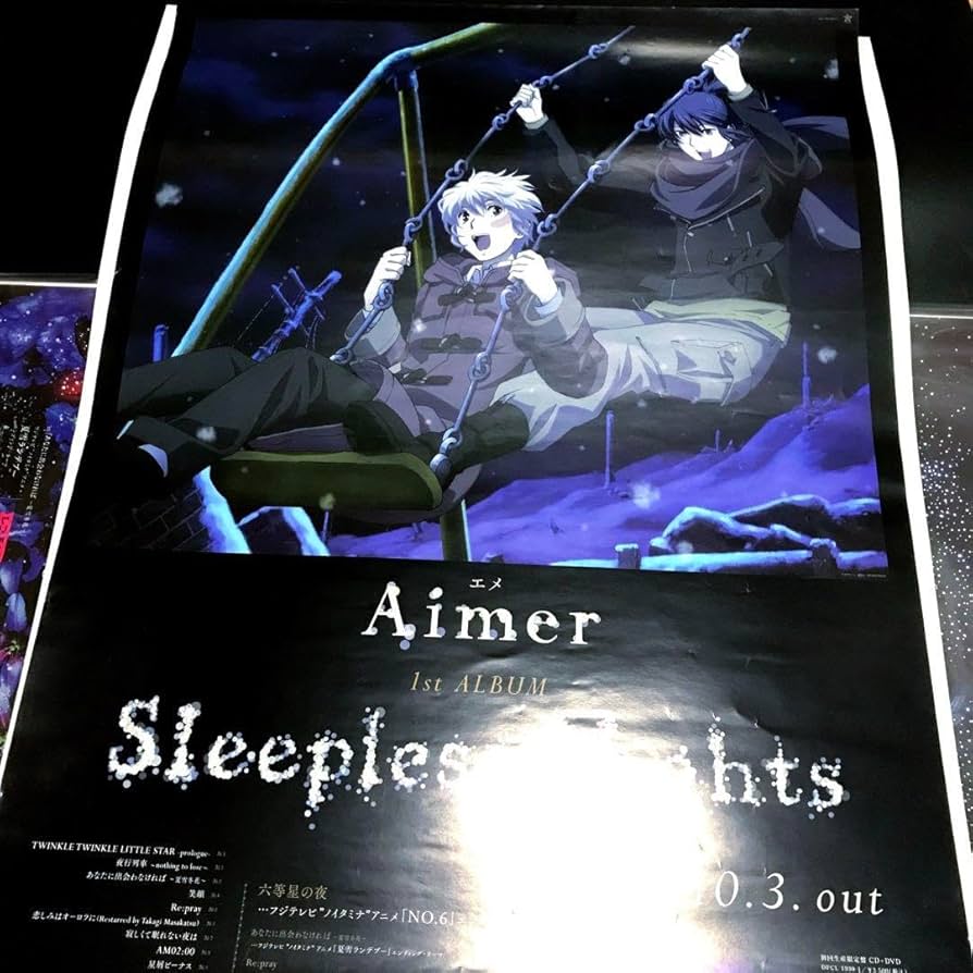 Amazon.co.jp: Aimer Sleepless Nights 六等星の夜 No.6 ポスター