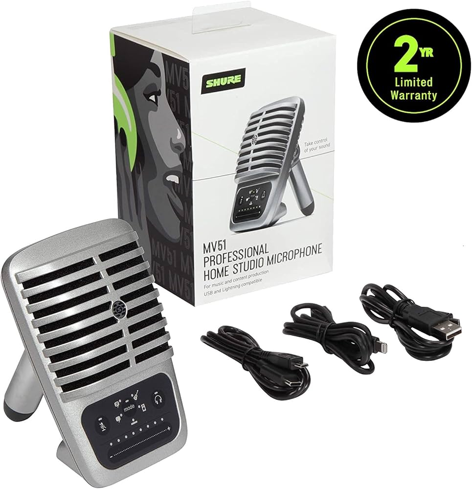 Amazon.co.jp: Shure MV51 デジタル大型ダイアフラムコンデンサー