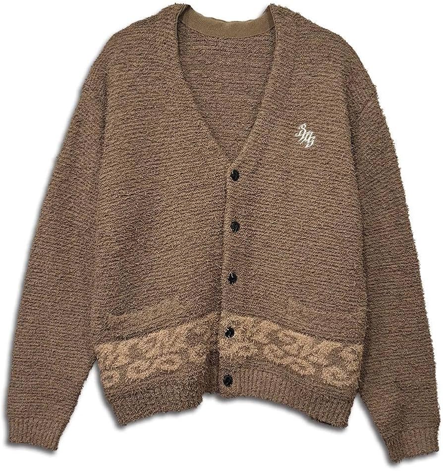 Amazon.co.jp: ShowMinorSavage ジャガードカーディガンBMSG BE FIRST