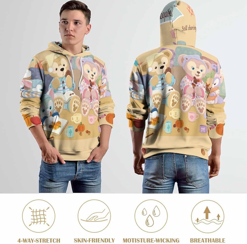 Amazon.co.jp: [CONVOW] パーカー メンズ ダッフィーフレンズ シェリー