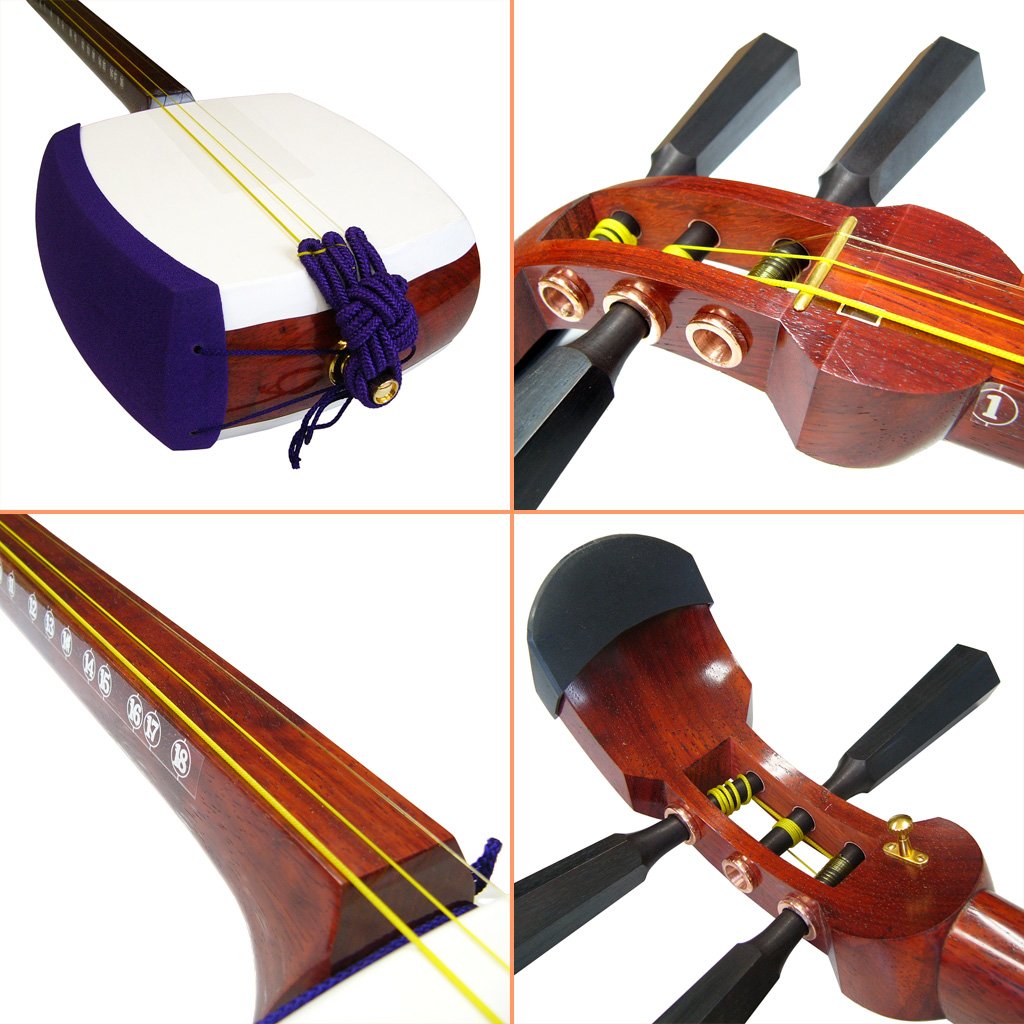 Amazon | 初心者向け 東さわり付き 津軽三味線 ST2 8点セット 日本和