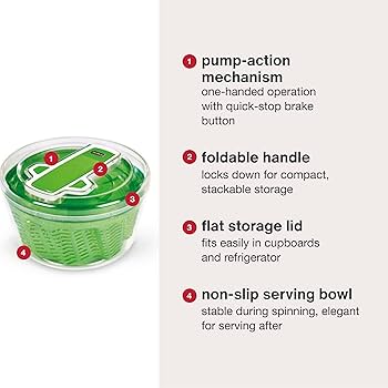 Amazon.com: Zyliss Swift Dry Salad Spinner Large - Plastic Lettuce