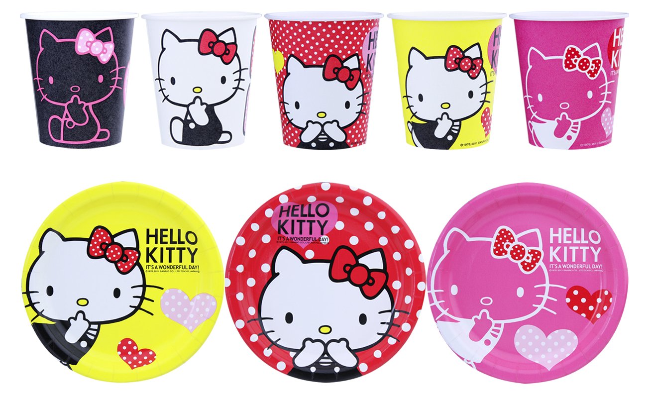 Amazon｜日本デキシー 紙皿 ハローキティ スーパープレート3柄 17cm