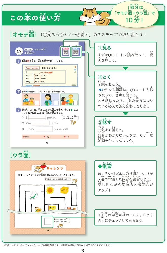 ネイティブみたいな発音になれる！ 小学生の英語レッスン2英語の文
