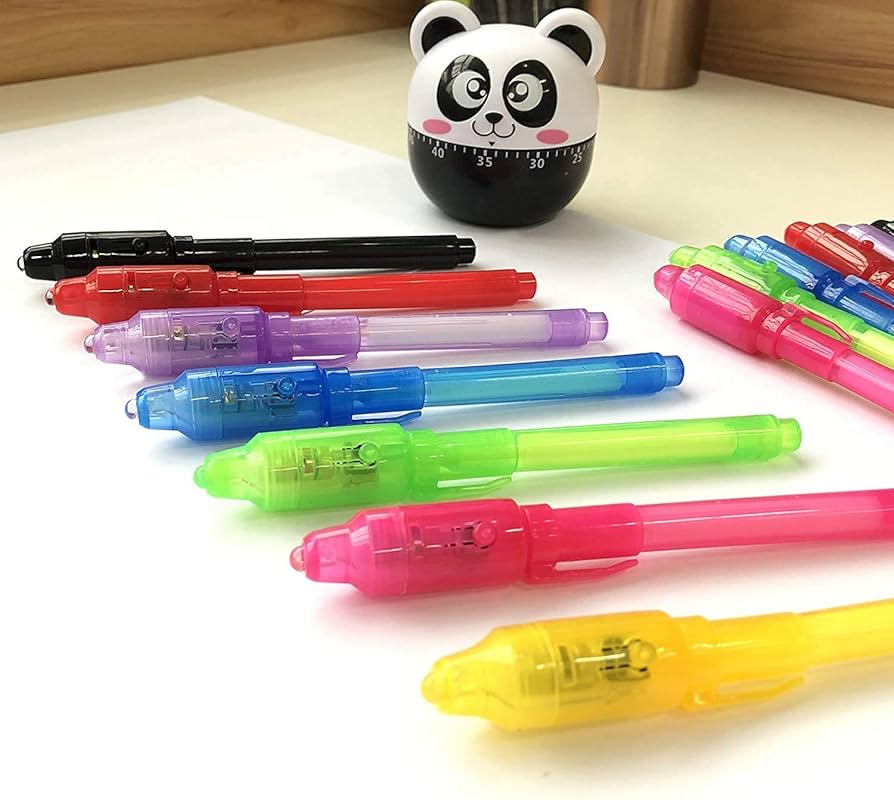 DxJ Invisible Ink Pens for Kids Spy Pen Invisible Disappearing Ink