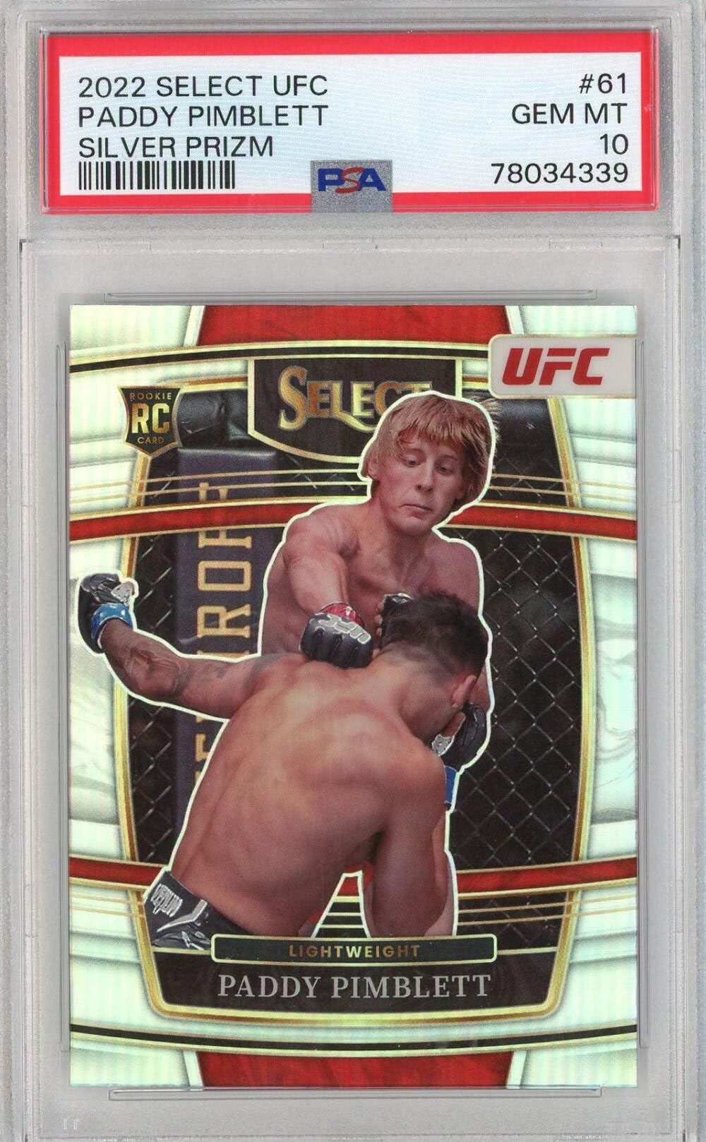 Amazon.com: Graded 2022 Panini Select UFC Paddy Pimblett #61