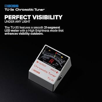 BOSS TU-3S Ultra-Compact Chromatic Tuner | Industry-Standard
