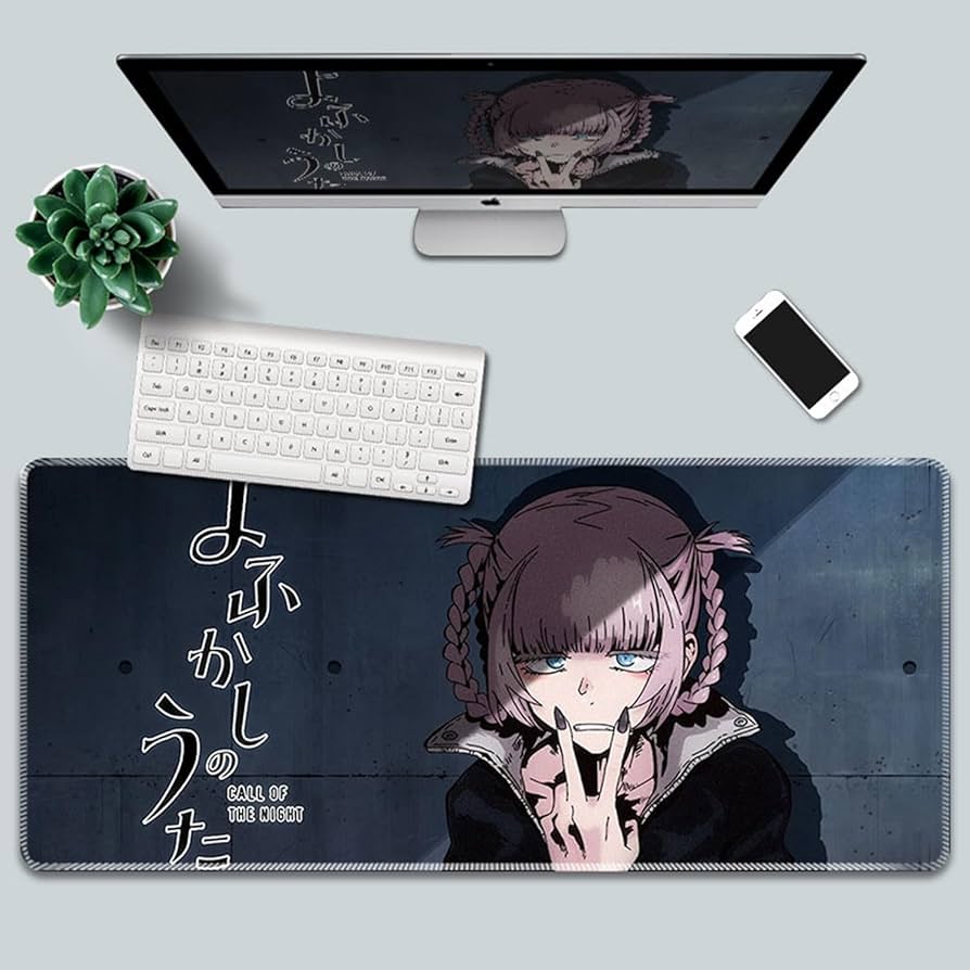 Amazon.co.jp：よふかしのうた マウスパッド ゲーミング デスクマット