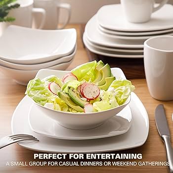 Amazon.com | Gibson Home Zen Buffet Porcelain Chip and Scratch