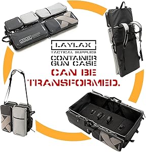 Amazon | [LayLax] コンテナガンケース グレー/ネイビー | ガンケース 通販