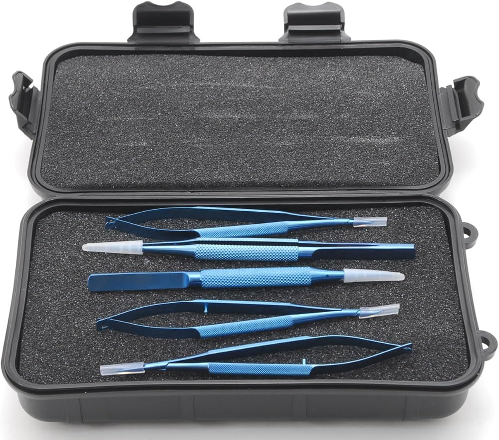 Amazon.co.jp: 手術練習用 チタン製 精密持針器セット 専用箱付き