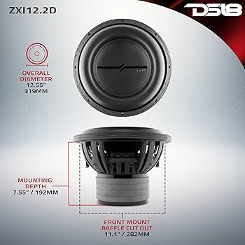 Amazon.com: DS18 ZXI12.2D 12 Inches High Excursion Car Subwoofer