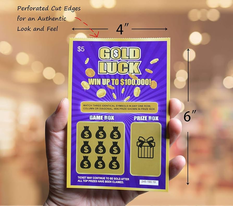 Amazon.com: WINGKIND Gold Luck Pregnancy Announcement Fake Lottery