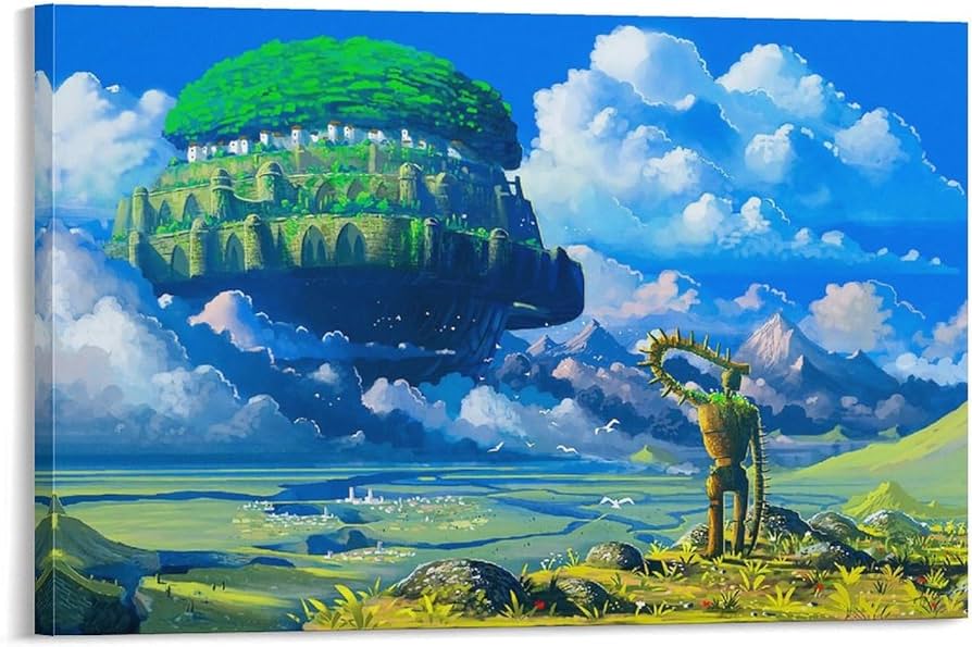 Amazon.co.jp: アニメーション映画天空の城ラピュタポスター印刷