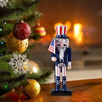Amazon.co.jp: くるみ割り人形,アメリカの旗手兵士くるみ割り人形