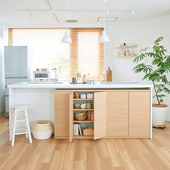 Amazon｜白井産業 カウンター下収納 ラック 扉タイプ キャビネット