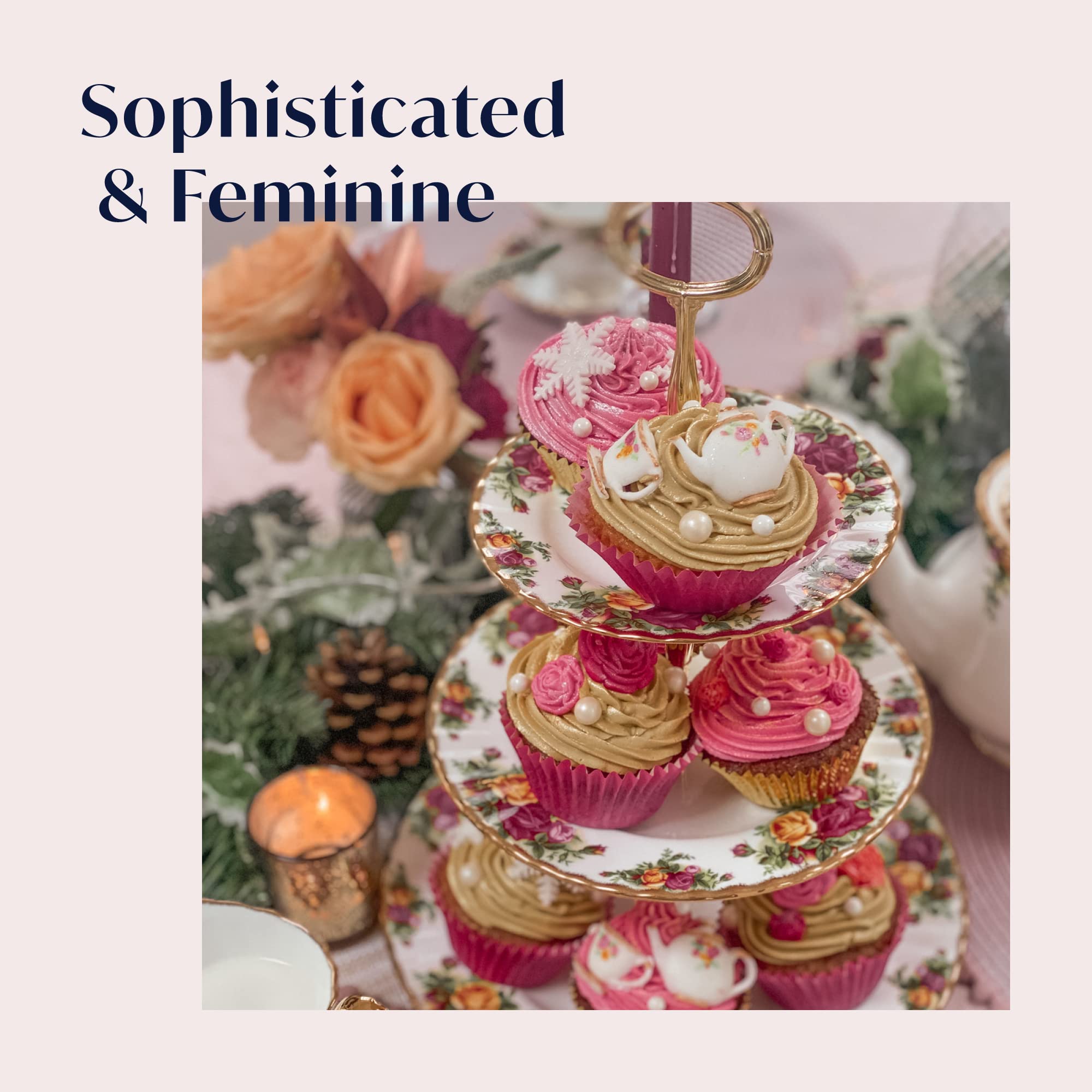 Amazon.co.jp: オールドカントリーローズ 3段ケーキスタンド