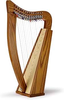 Amazon | 小型 15弦レバーハープ 【Chris Harp】銀座十字屋監修 ＜天然