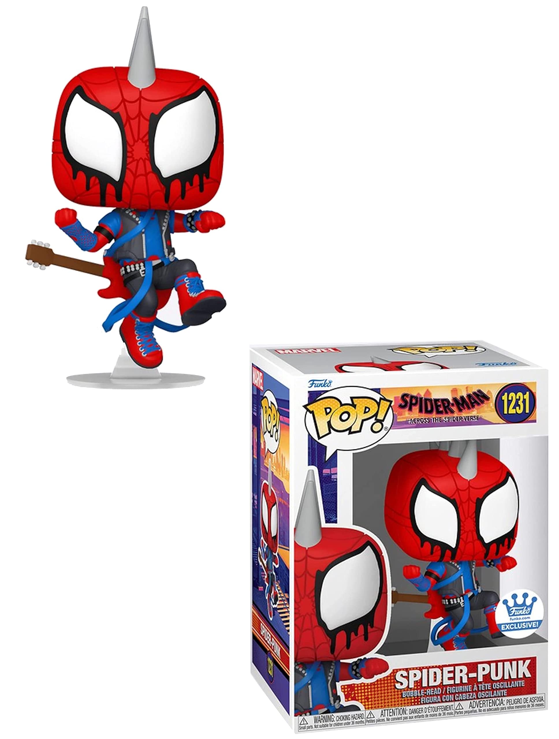 Amazon.co.jp: Funko Pop!マーベルスパイダーパンク、レッド : おもちゃ
