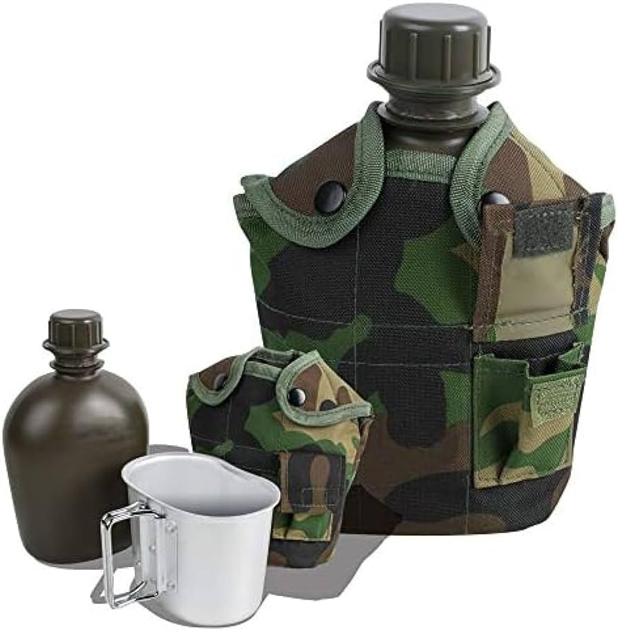 Amazon | ミリタリー水筒 男の子アルミ キャンティーン カップ付き