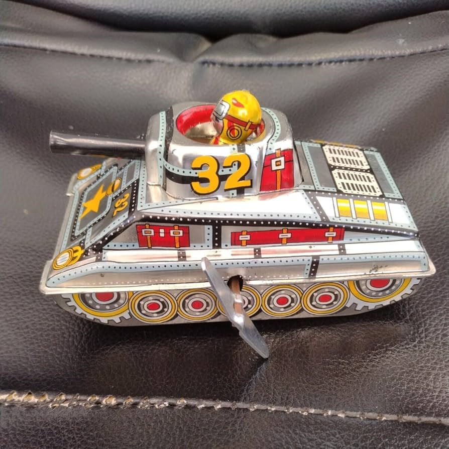 Amazon.co.jp: ブリキ 戦車 箱付き 約11．5センチ レトロ レア 当時